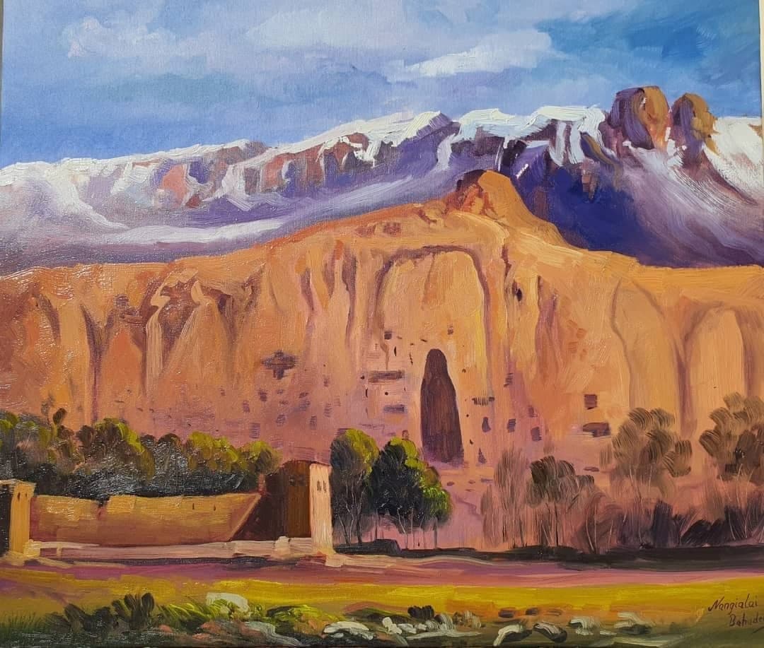 The Niches of Bamiyan — oil on canvas