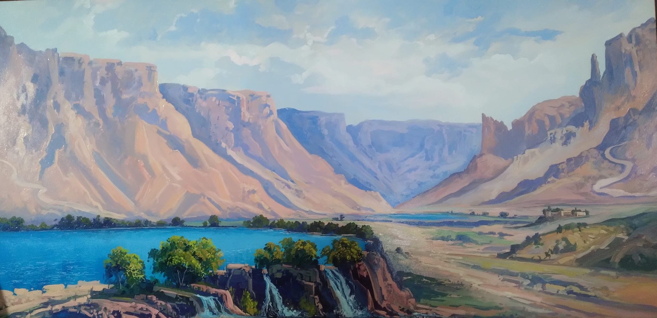 Valley of the Lakes — oil on canvas