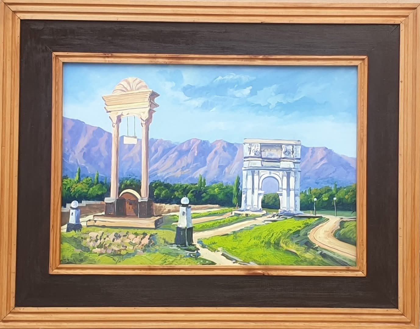 Taq-e Zafar, Paghman — oil on canvas