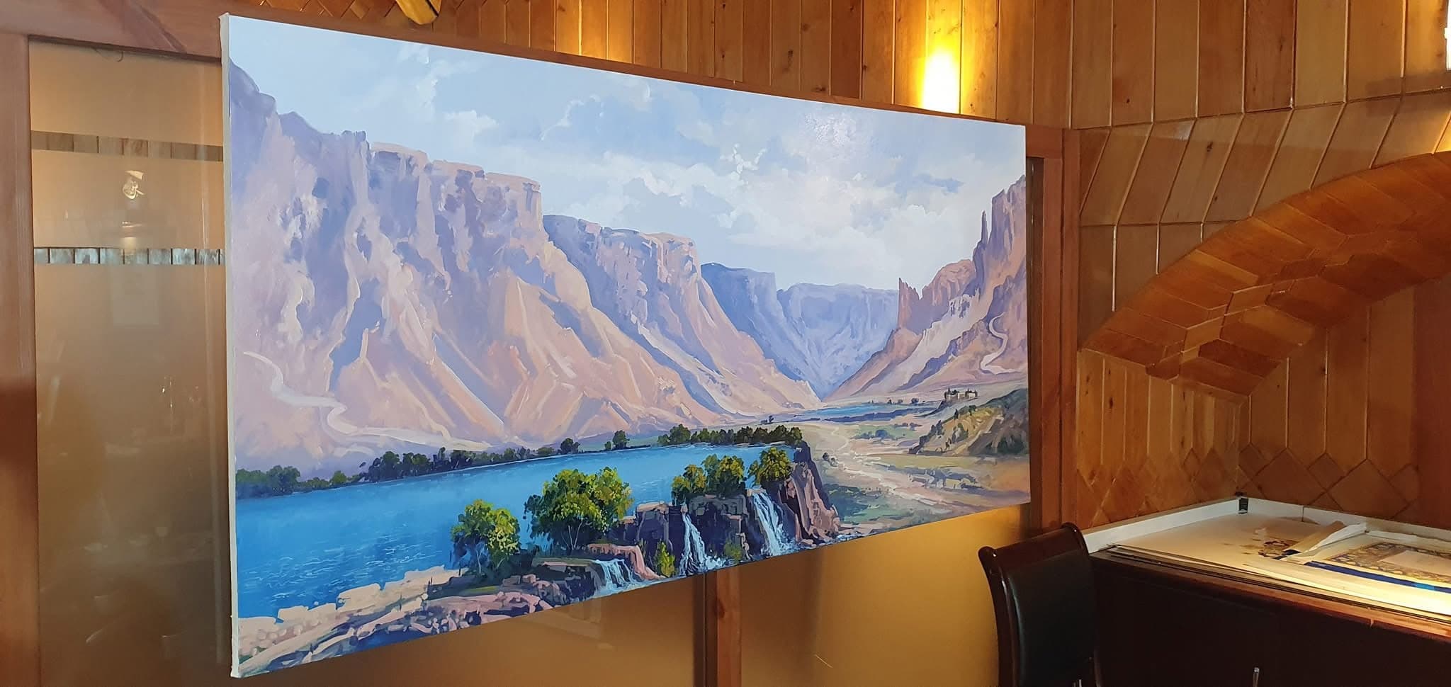 A reception wall