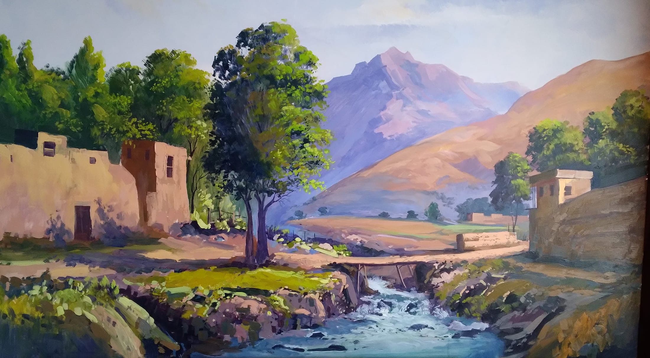 Summer Village — oil on canvas